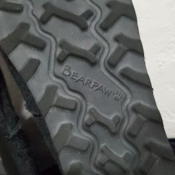 Bearpaw Gray Wool Platform Ankle Boots Size 8 - Picture 13 of 14